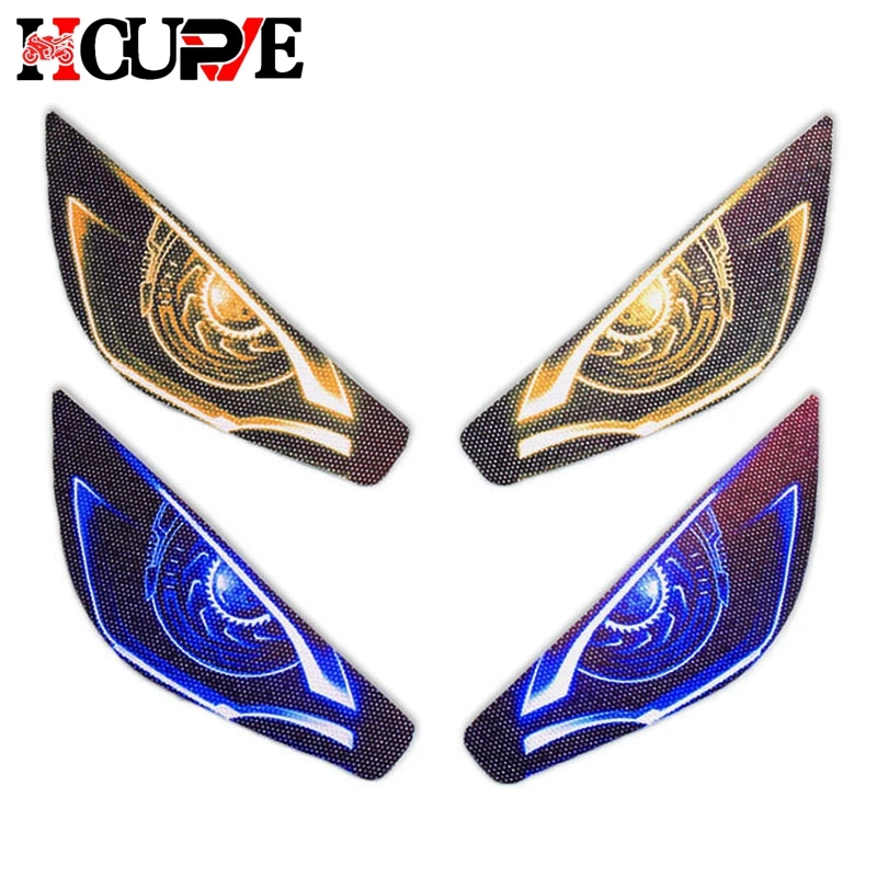 Motorcycle 3D Front Fairing Headlight Stickers Guard Head Light Protection Sticker For KYMCO XCITING 400 S400 XCITINGS400