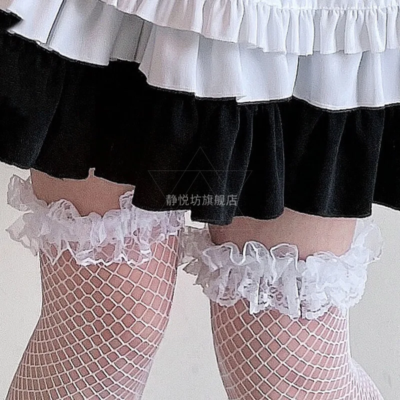 Medias de malla de encaje para niñas, calcetines suaves hasta la rodilla, Sexy, accesorios de Cosplay, artículos pequeños