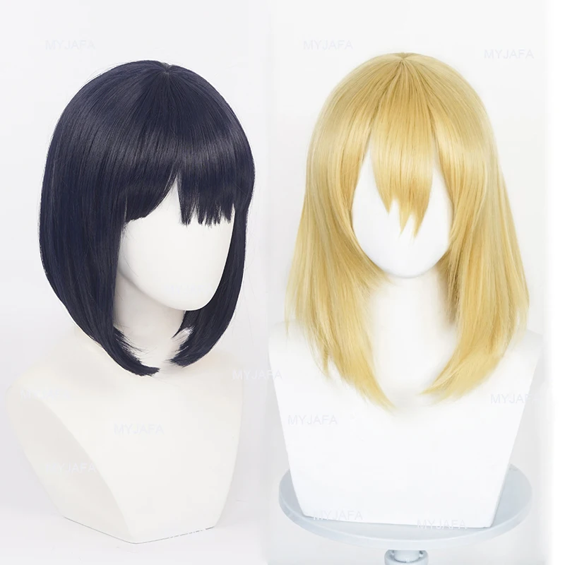 

Howl Cosplay Wig Golden Black Blue Hair Heat Resistant Synthetic Hair Wigs + Wig Cap + Earrings