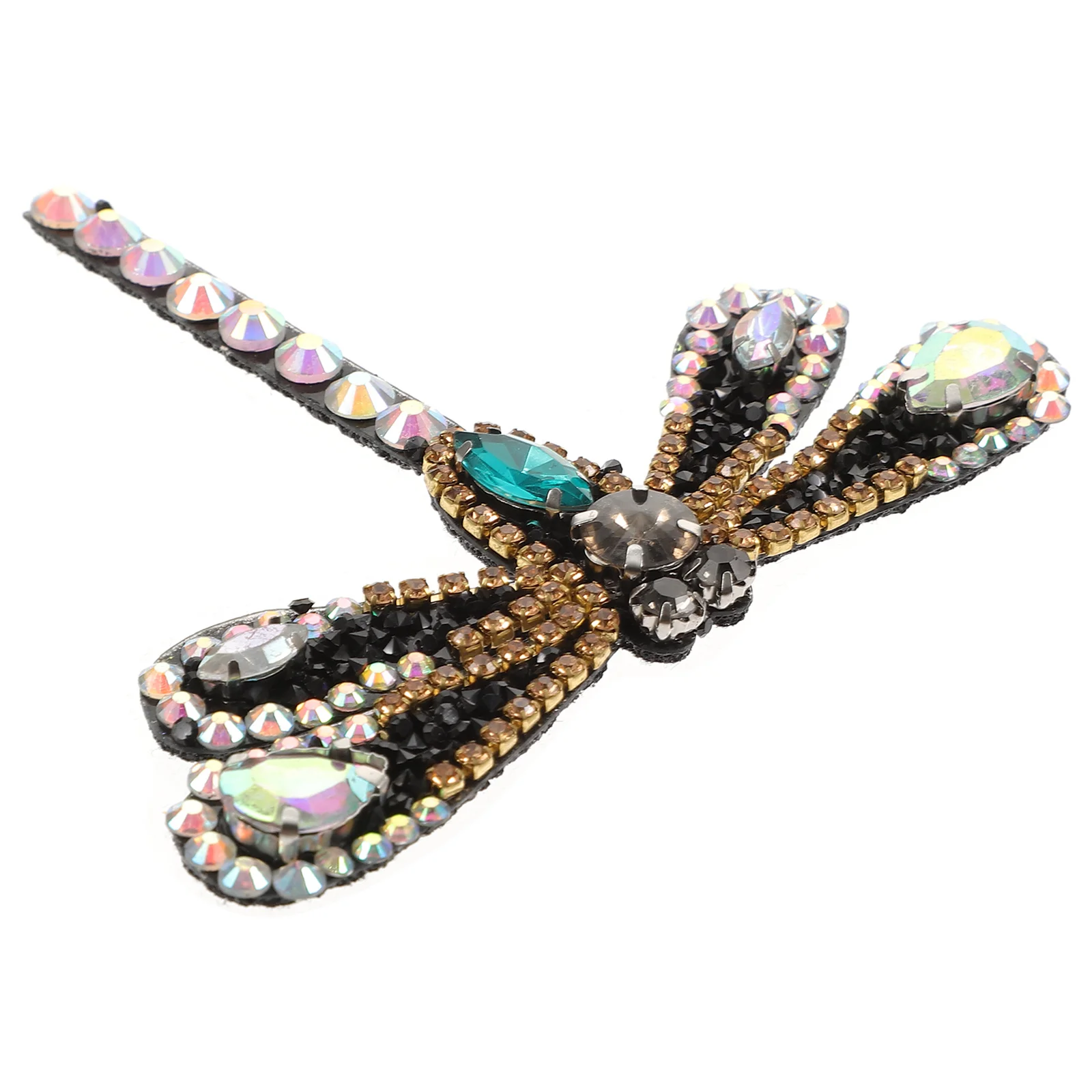 

Rhinestone Patch Shoe Flower Decoration Iron on Applique DIY Clothing Bag Hat Accessory Elegant Craft Badge for Apparel Shoes