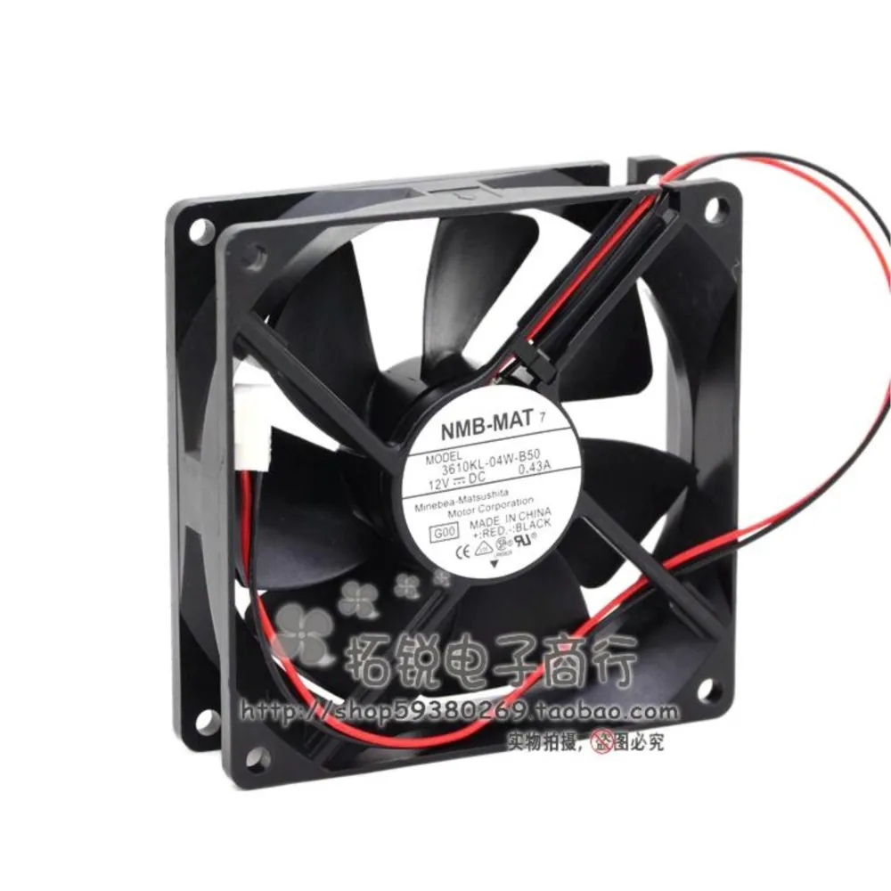 

1PCS Ball Fan For NMB 3610KL-04W-B50 0.43A 12V 9225 9cm Max Airflow Rate Case