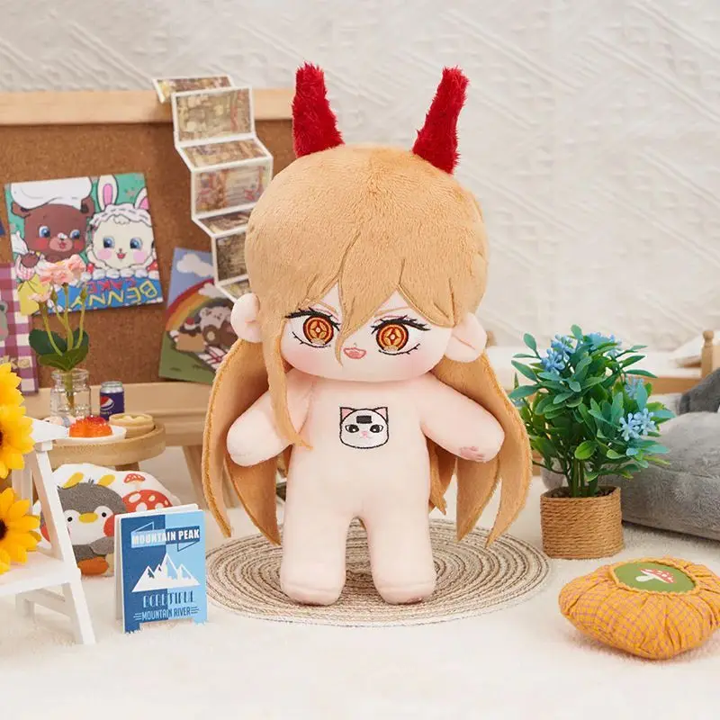

Original Power Attribute Plush Doll Dress Up Clothes Cotton Dolls Body Anime Plushie Toys Cosplay 20cm Birthday Gift