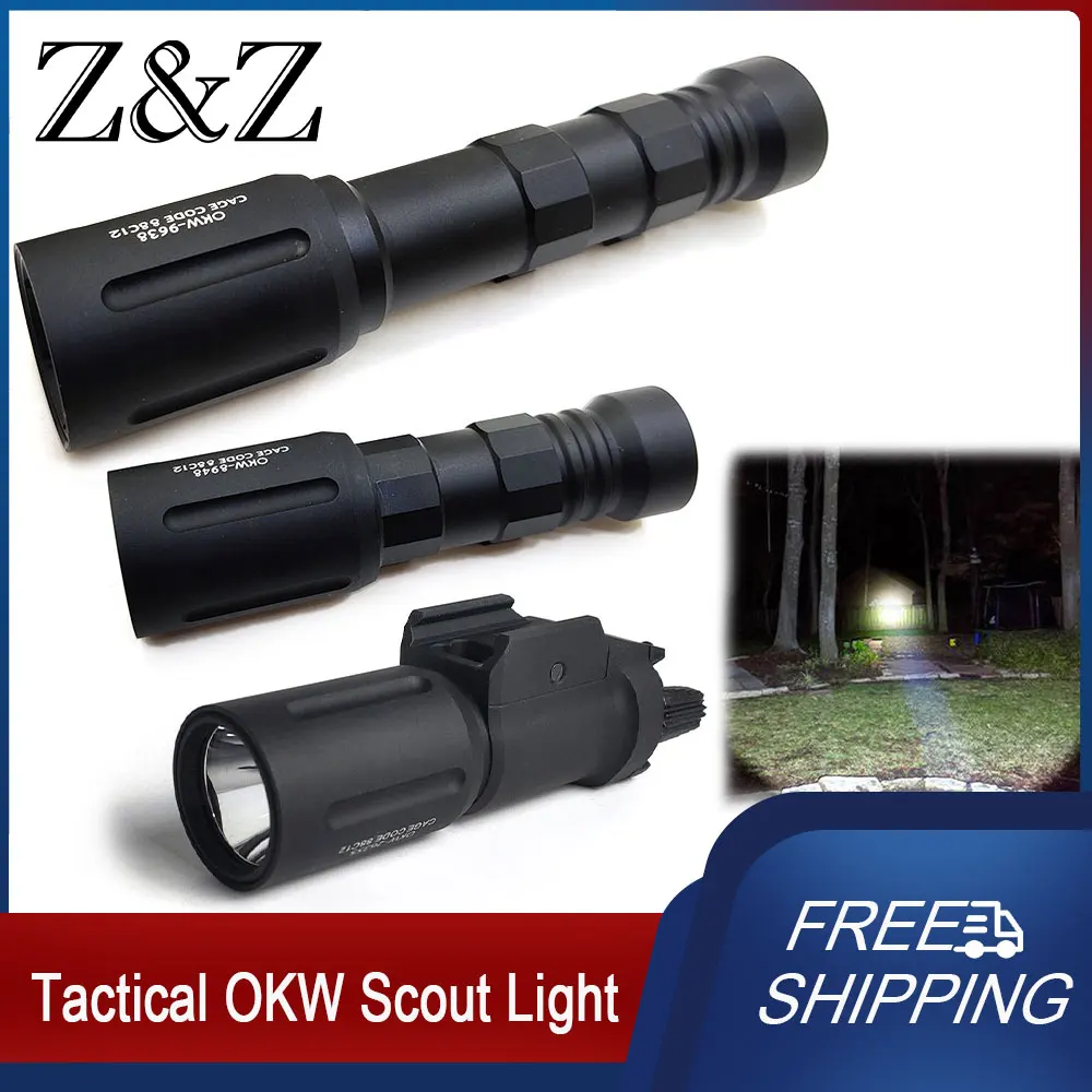 Tactical OKW 18350 18650 Scout Spotlight torcia OKW PL350 torcia da caccia arma luce LED Fit 20mm Rail