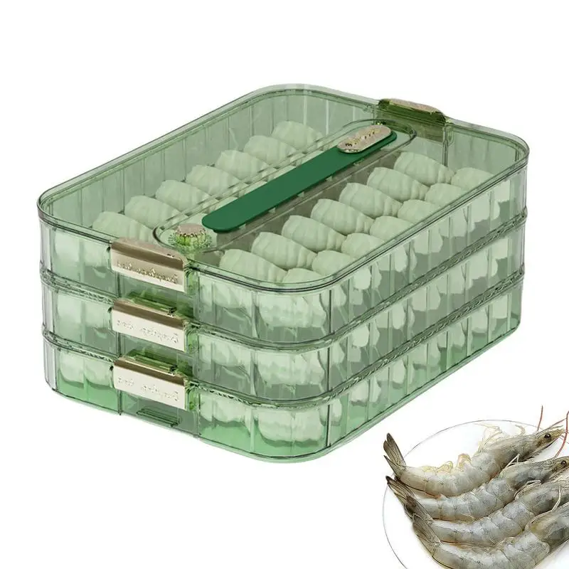 

Freezer Dumpling Container Timekeeping Food Storage Box With Lid Kitchen Organizer Bin For Cookie Chocolate Chip Cherry Grape
