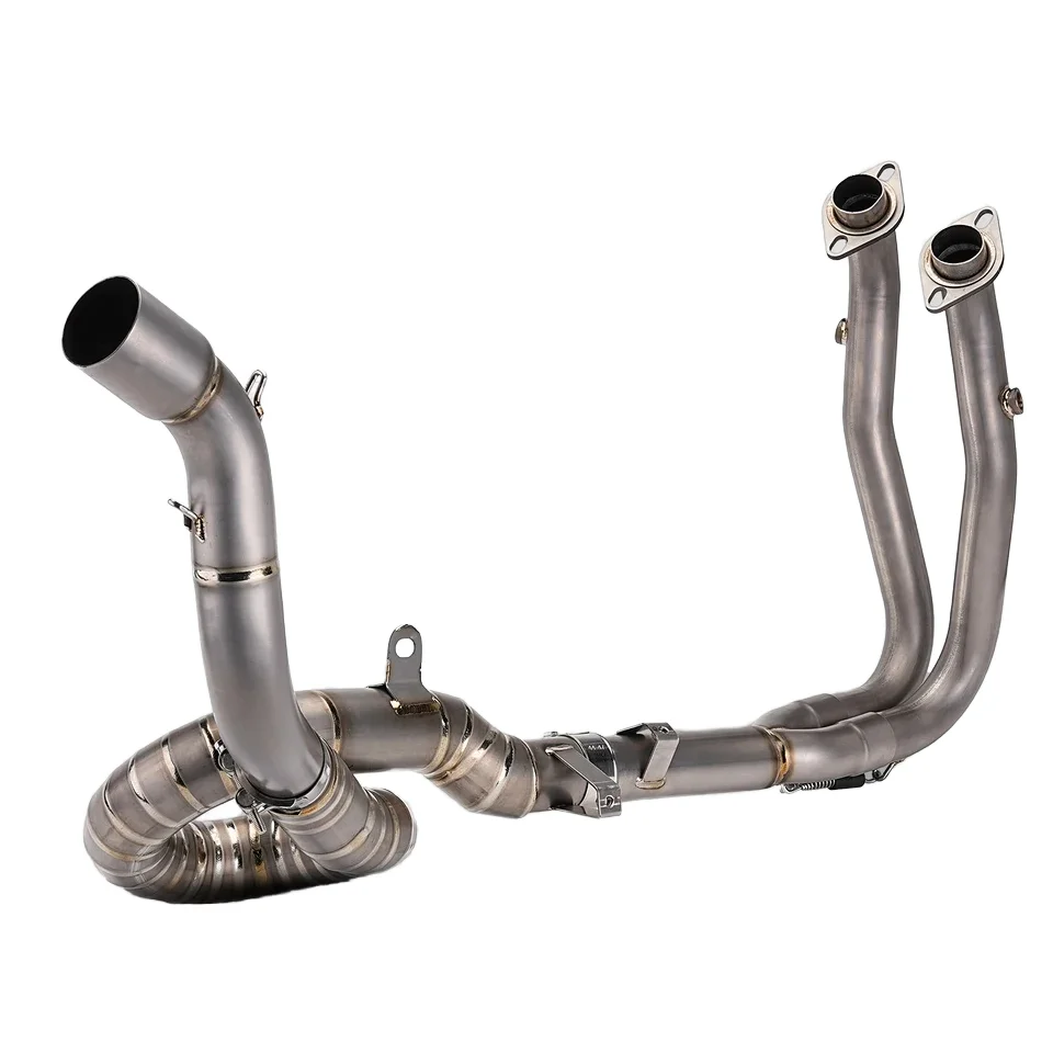 For 700MT 2025 Motorcycle Exhaust System Modification High Performance 51mm New Condition Stainless Steel Ti Front Section