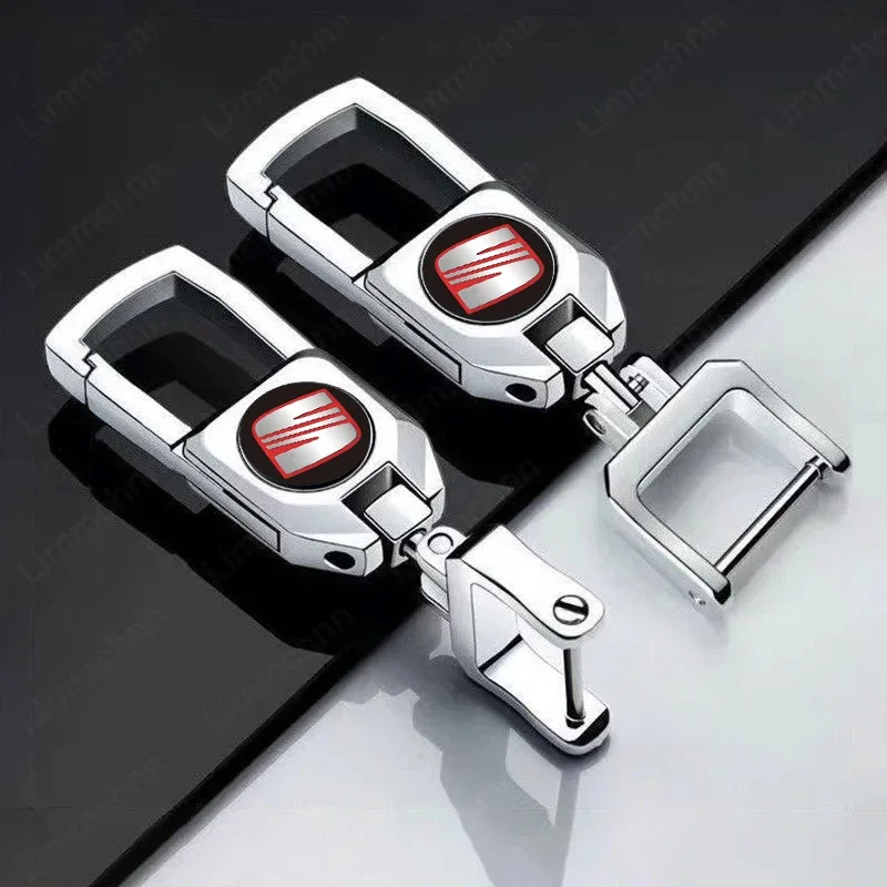 Simple Fashion Car Metal Keychain Key Ring AccessoriesFor Seat Leon FR Altea Ibiza ToledoCordoba