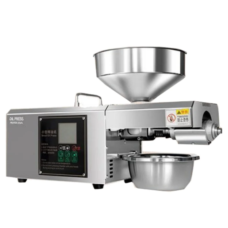 Smart Cold & Hot Press Oil Machine, Stainless Steel Automatic Oil Extractor for Home & Commercial Use, Multifunctional Oil Maker