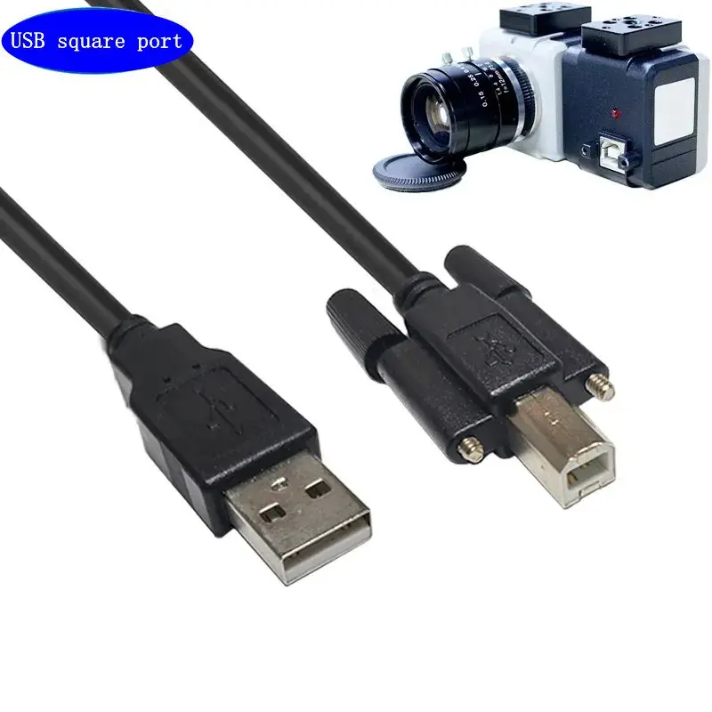 USB 2.0 Version Printing Cable With Screw Hole For Fixing USB Printer A Male To B Male Extension Cable Panel Cable 1.5M 3M 5M