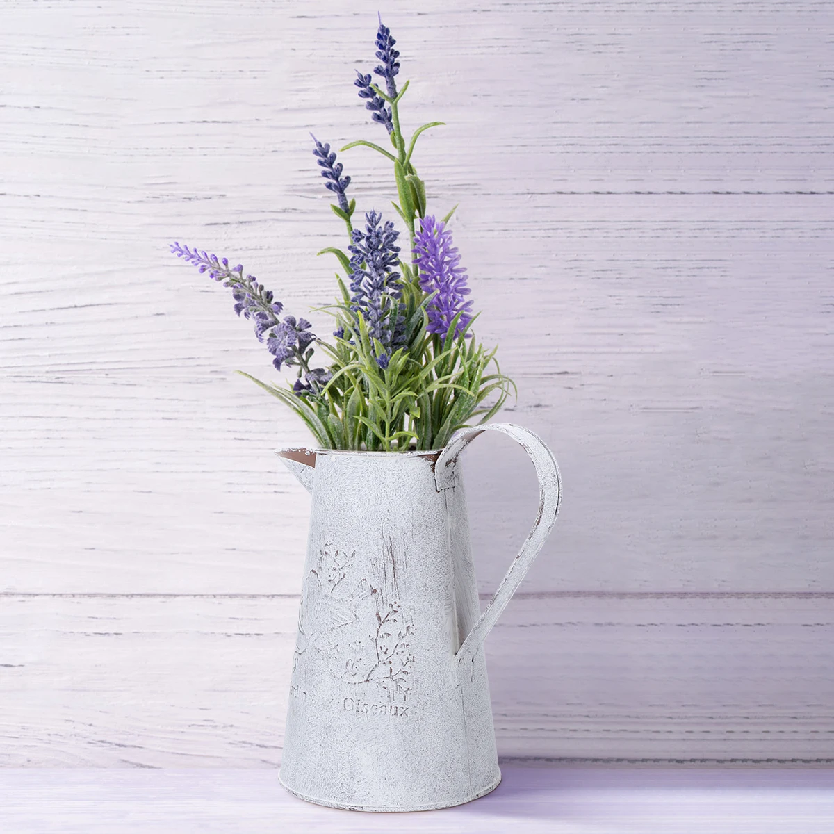 

Retro Iron Bucket for Flower Arrangement Watering Can Garden Home Decoration Vintage Style Anti Rust Planter Pot