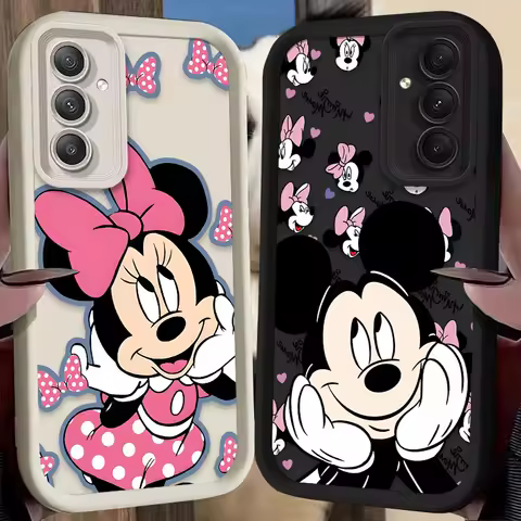Disney Mickey Minnie Mouse Case for Samsung Galaxy A55 A15 A35 A25 A05 A05S 5G A24 A13 A23 A12 A22 A32 A52 A52S A71 A72 A51 Etui