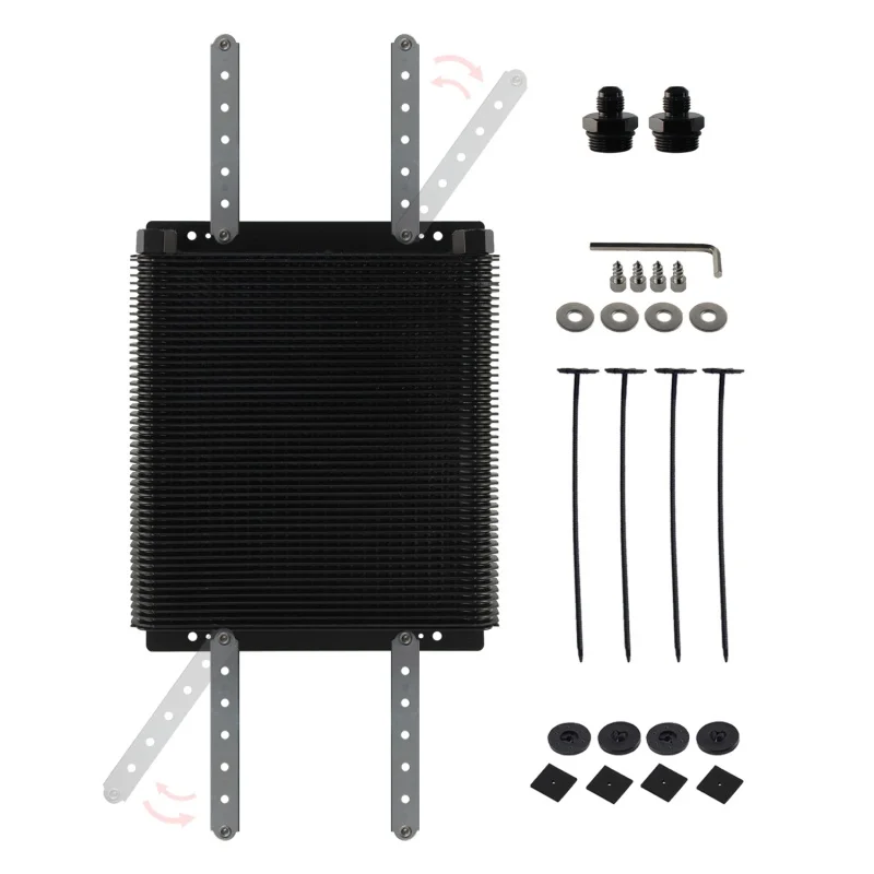Fits for VW Baja Bug Street, Truck, RV Aluminum Competition Universal Engine  48 Row Oil Cooler AN6/AN8/AN10/AN12