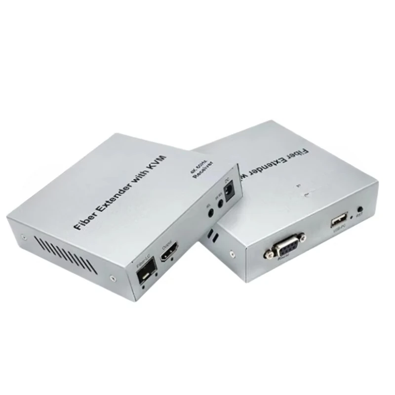 V2.0 For HDTV Fiber Extender 4K/60Hz KVM Support Metal 272g X 2 O & Video Accessories 20KM