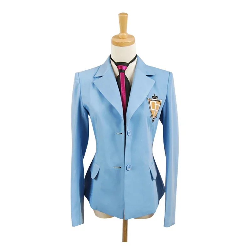 Costume et perruque de cosplay du lycée Ouran pour hommes et femmes, uniforme de club d'hôte, Haruhi Kyoya Hikaru Tokyo ashi, veste et mâle seulement