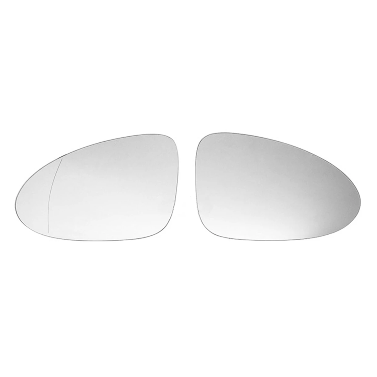 

2Pcs Door Wing Side Mirror Glass Heated with Backing Plate for -Porsche Macan 2014-2020 95B857521A