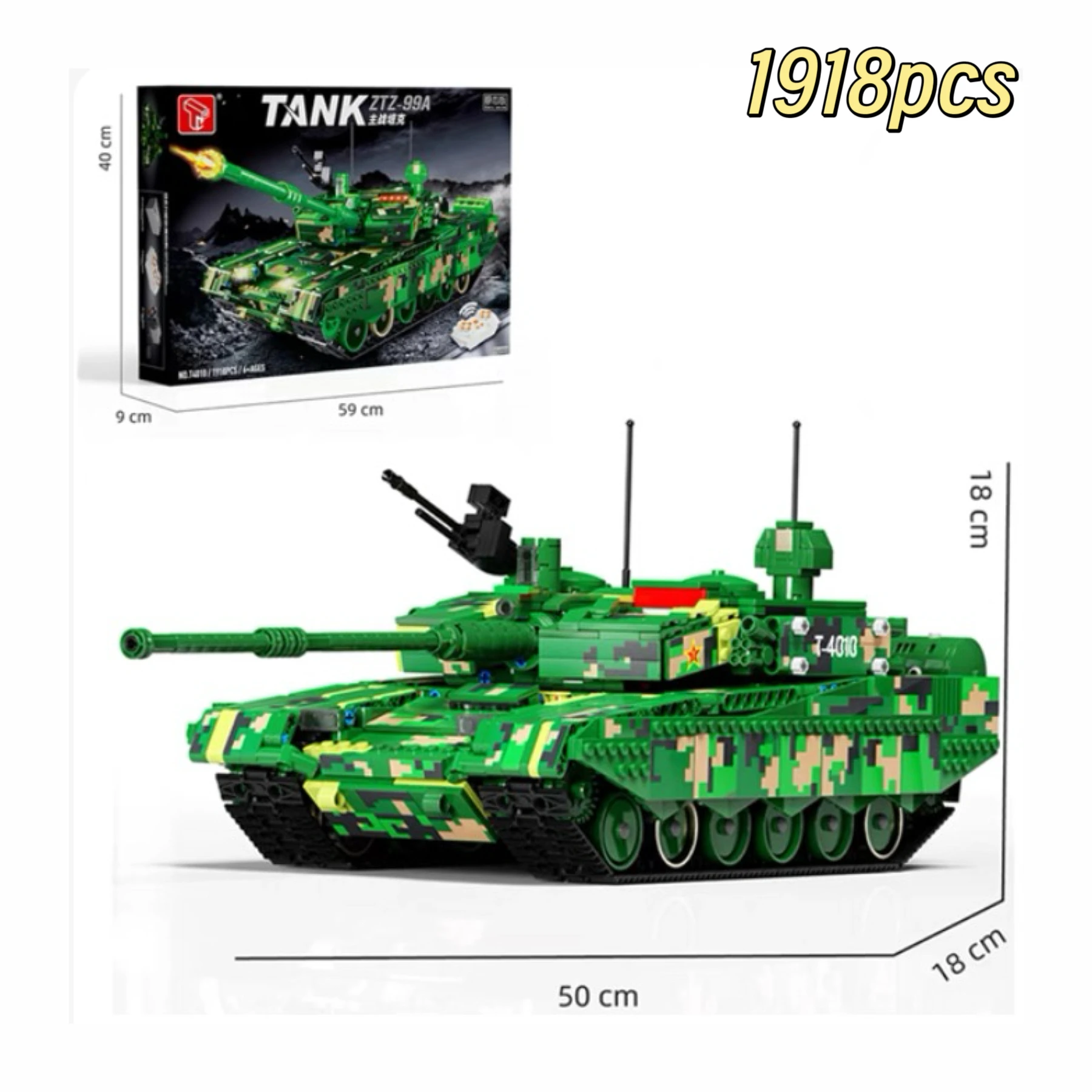 

2025 Hot Sale 99A Main Tank Car Building Blocks Static Version Children's Toy Birthday Creative Gift