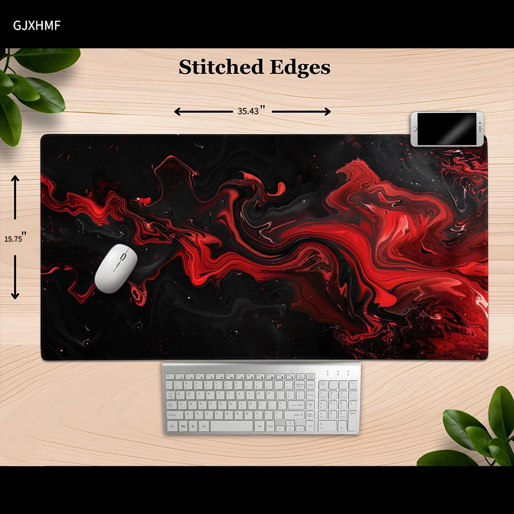 Alas Mouse Hitam dan Merah Ker - Desk Setup Red ulasan dan harga