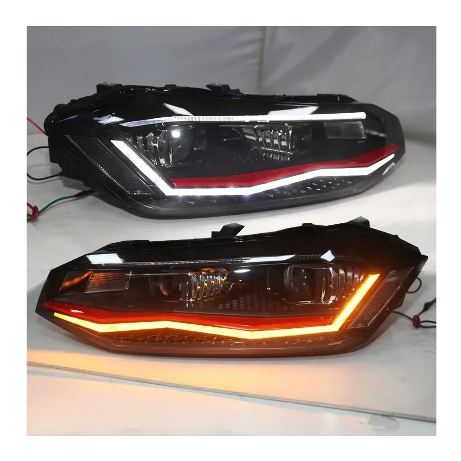 AIROW Red Line Polo Vento Cross Polo LED Head Lamp 2019-2020 LD for VOLKSWAGEN