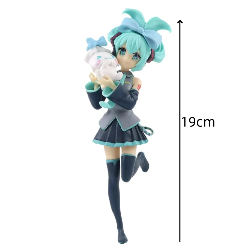 Anime Hatsune Miku Kawaiii Figur 19cm PVC-Modelle Sammlerstücke Schreibtischdekoration Spielzeug Geburtstag Niedliches Geschenk – Detail 2