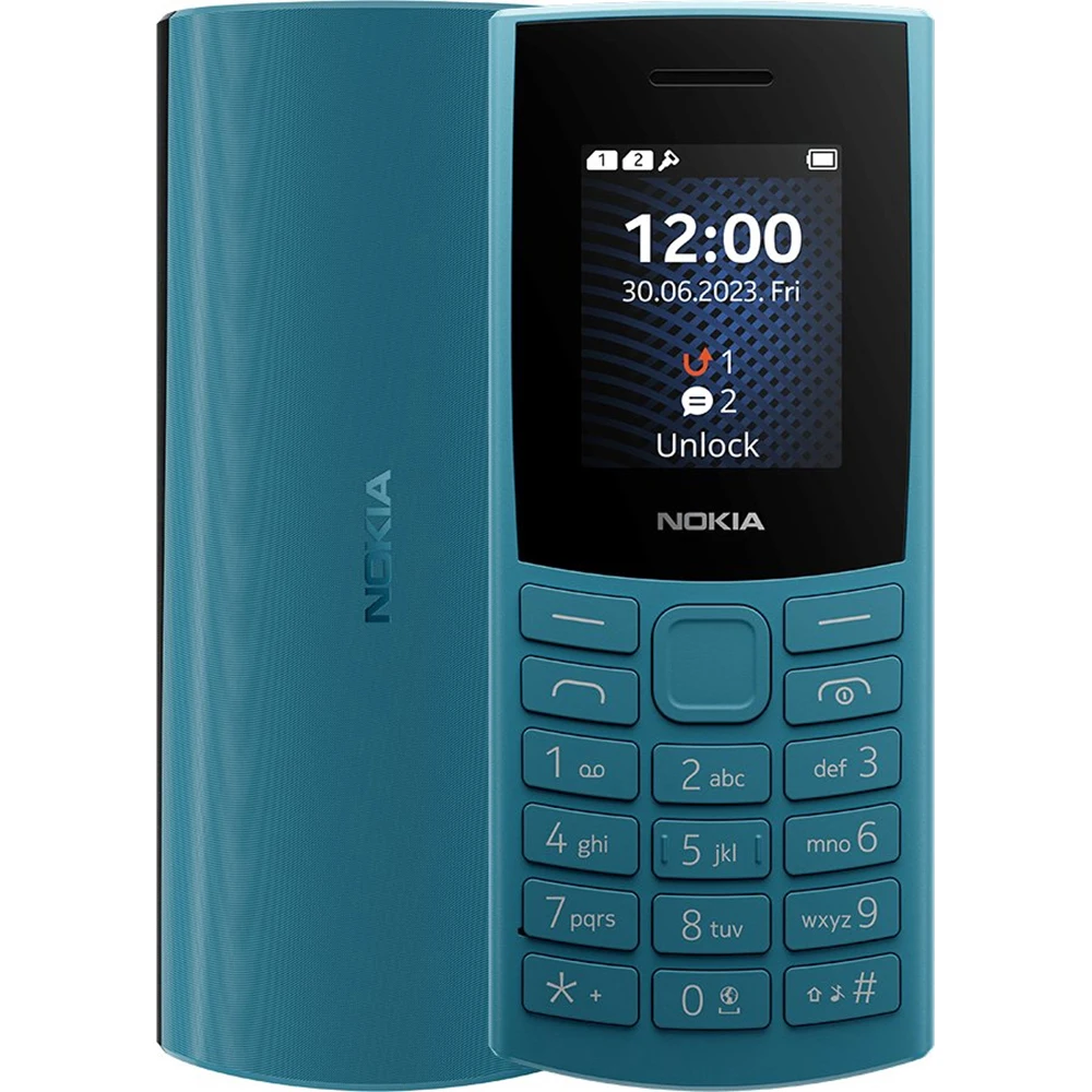 Nokia 105 2023 Phone 1000mAh Maximum Standby Time Of 18 Days 2SIM Hebrew Keyboard FM Radio MP3 Player LED Flashlight Nokia105