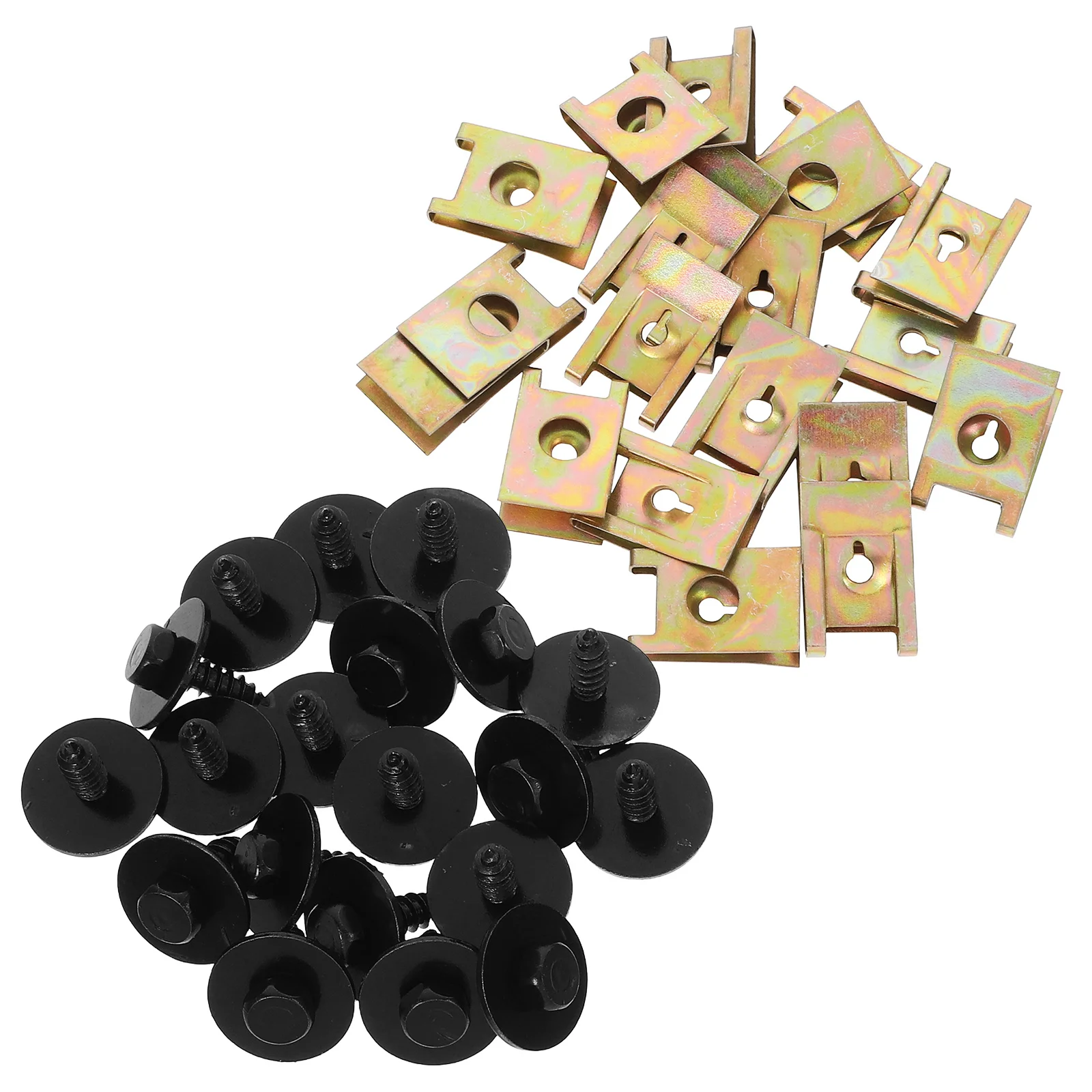 

40Pcs Body Fastener Kit Car Hex Head Self Tapping Screws Welding Gaskets for Vehicle Repair Accessories Nut Fastener