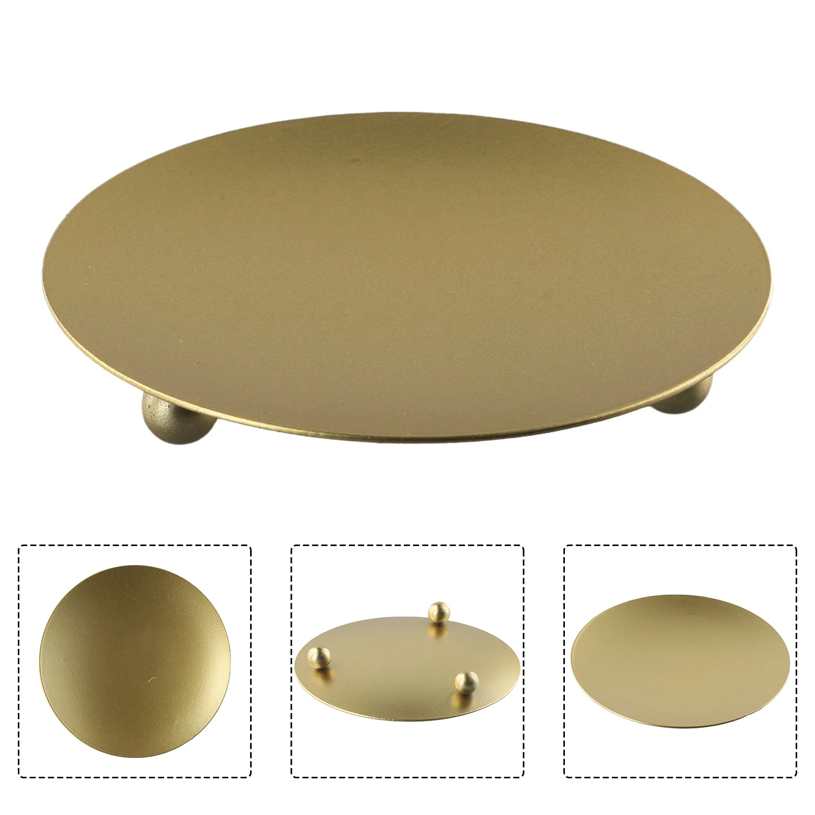 Iron Candle Holder with Heavy Base for Pillar Candles Tea Lights and Votives Reducing Risk of Tipping During Use