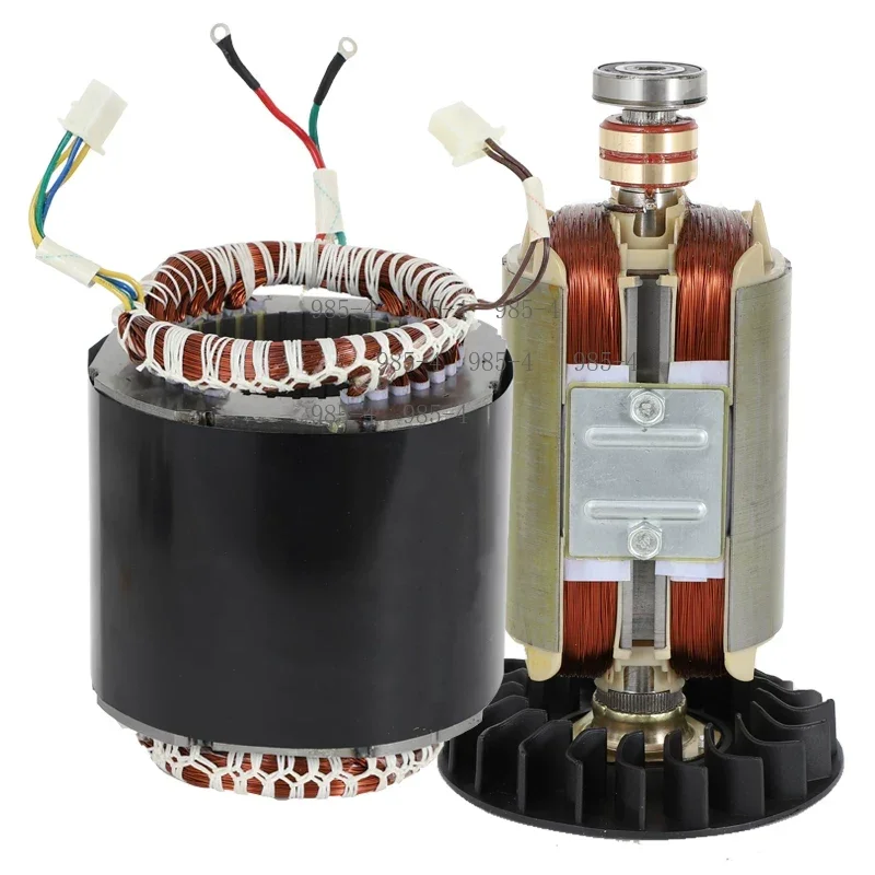 Complete Stator Coil Rotor Assembly, 2KW-3KW 220V Replacement Parts for Small Generator