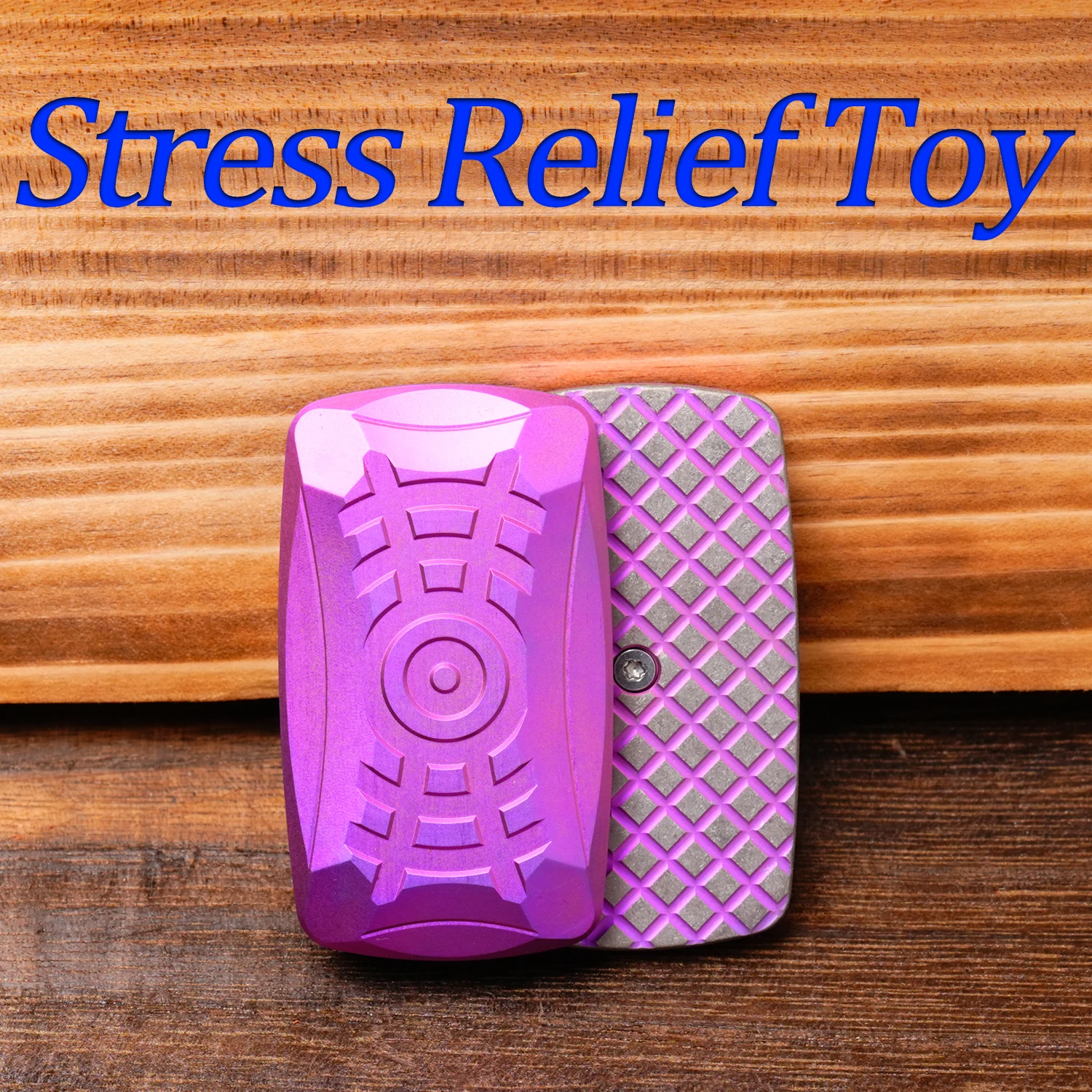 Titanium Alloy Unlimited Positions Magnetic Stress Toy Stress Reducing Tools EDC Magnetic Decompression Hand Toys Pink Purple