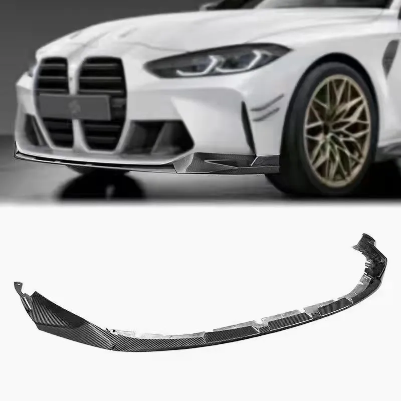 Real Dry Carbon Fiber MP Front Lip for 2021 2022 BMW M3 M4  G80 G82 G83 MP Style Bumper Lip