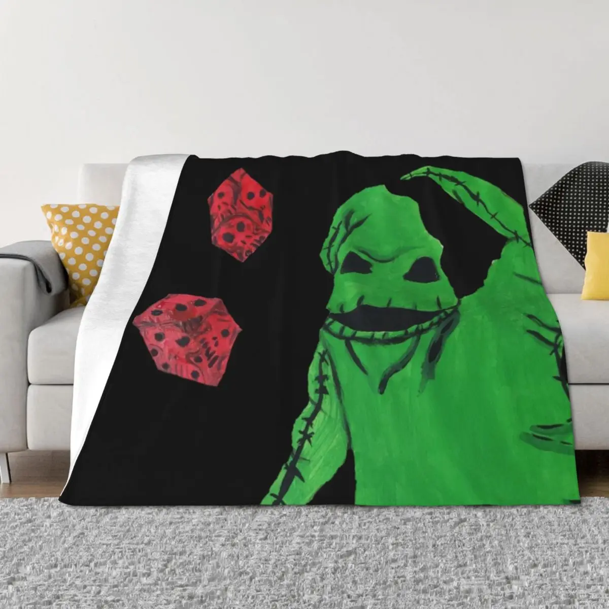 

Oogie Boogie Throw Blanket Thermal Sofa Throw Bed Fashionable Baby Blankets