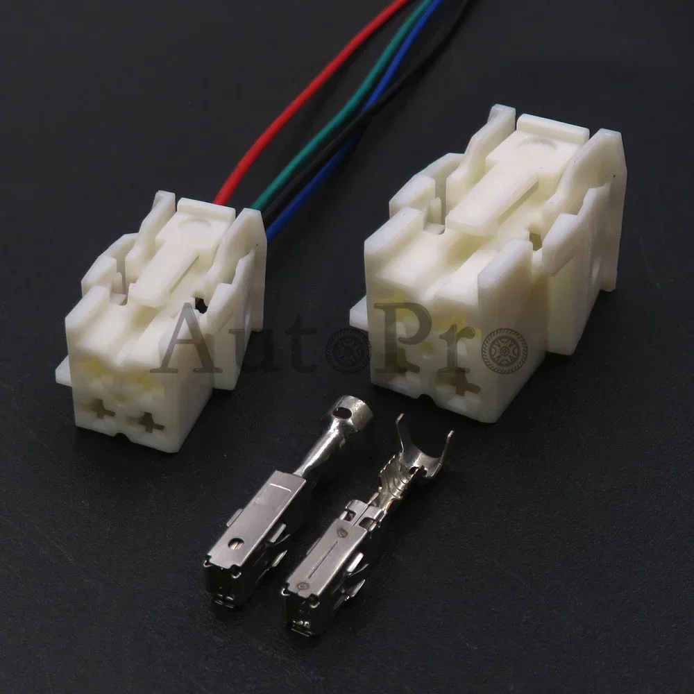 

1 Set 4 Hole 2-1670876-2 AC Assembly Auto Wiring Terminal Adaptor Automobile Socket Car Plastic Housing Wire Connector