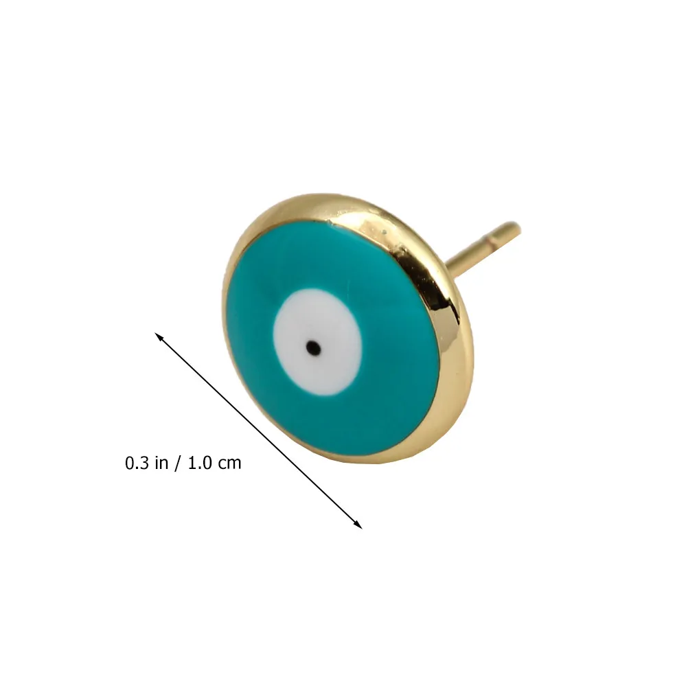 3Pairs Evil Eye Ear Studs Women Stylish Chic Piercing Earrings Ideal for Club Bar Stage Photo Graduation Anniversary Valentine's