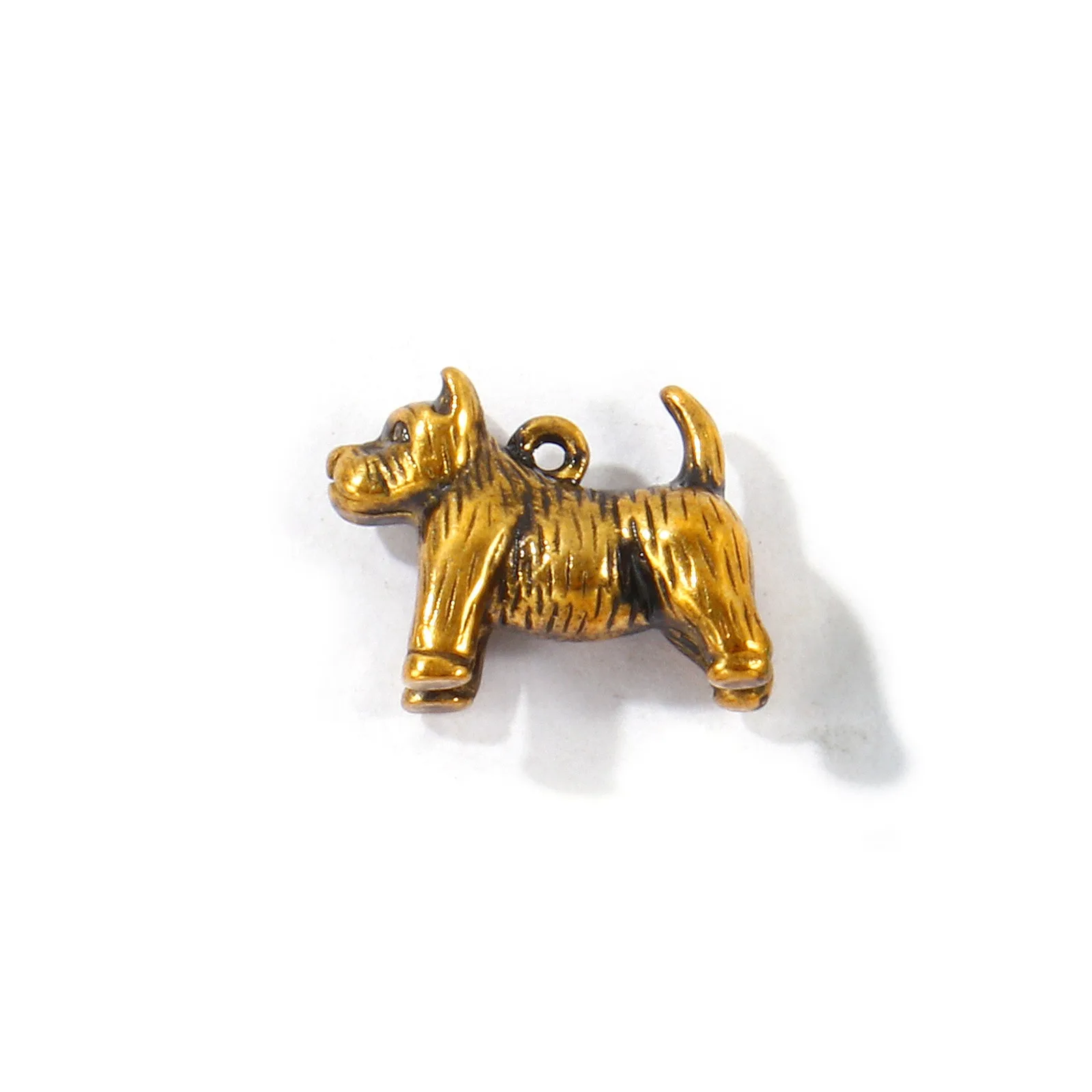 1 Stück 3D Emaille-Anhänger Hund Cowboy-Stiefel Heißluftballon 304 Edelstahl 18K vergoldeter Anhänger für DIY Halsketten-Schmuckherstellung – Detail 2
