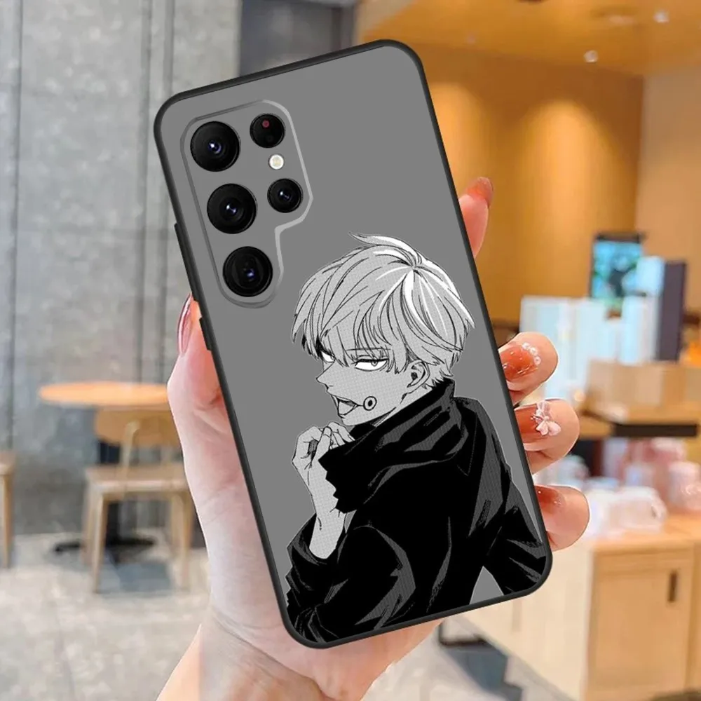 J-Jujutsu K-Kaisen Toge Inumaki Phone Case For SamsungS24,S23,S22,S21,Ultra Pro S10,S30Plus,S9,20lite Black Cover