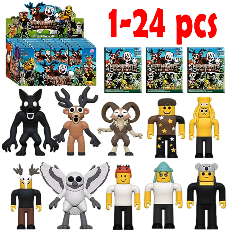 

99 ночей в лесу, слепая коробка, горячая фигурка оленя, сова, фигурка козла, фанаты, рождественские подарки, настольная модель, украшения на складе