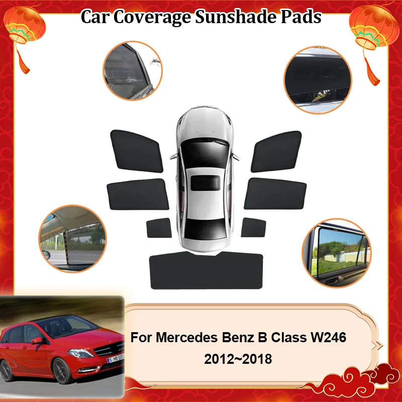 

Для Mercedes Benz B Class W246 2014 2015 2012-2018 автомобильные козырьки, сетчатый солнцезащитный козырек, занавеска на лобовое стекло, автоаксессуары