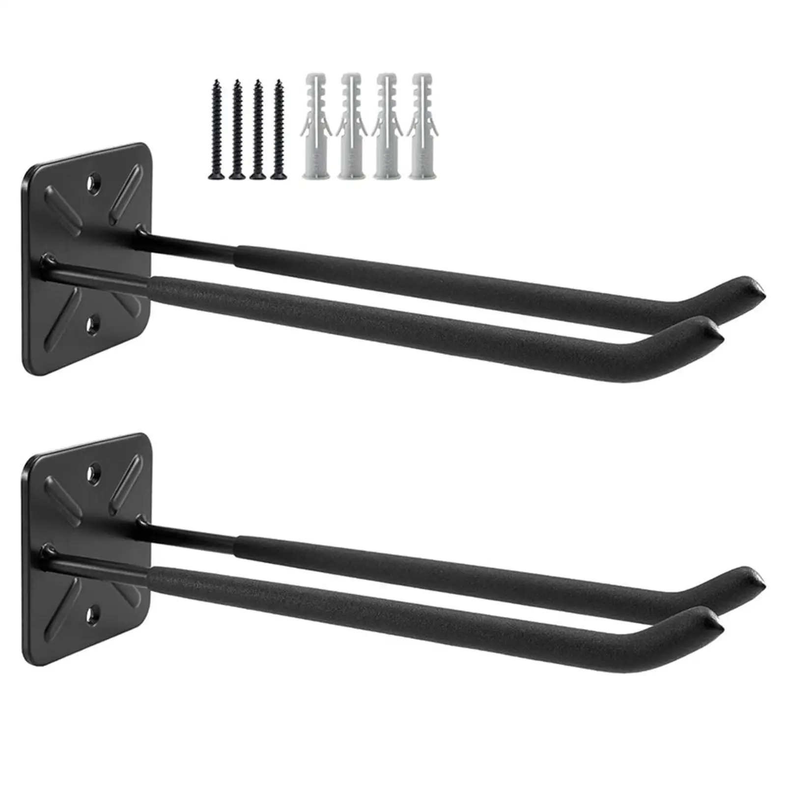 

2 Pieces Paddle Rack Garage Hook Wall Mounted 12inch Tool Hanger Kayak Oars Holds Rack for Canoe Paddles Dragon Boat Paddles