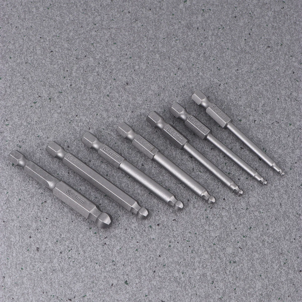 

7Pcs Ball Screwdriver Bits Set Alloy Steel Magnetic Hexagon Head Hex Long Bar Durable Precision Bits for Electric and Hand