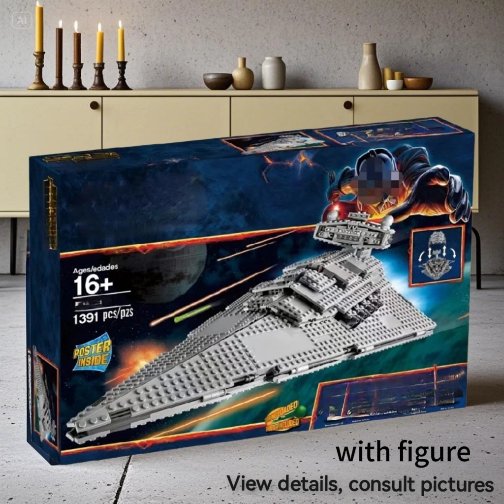 

Hot sales With Original Box 1359Pcs 05062 The Imperial Super Destroyer Set Educational Building Blocks Bricks Toys 75055 Hallowe