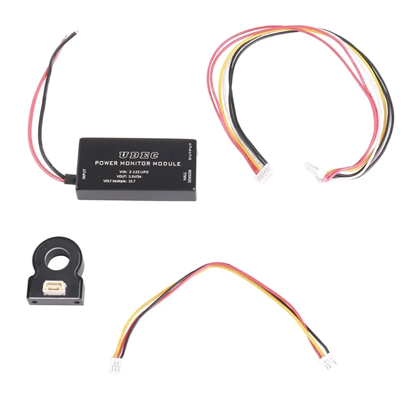 Pour PIXHAWK/Pixraptor/PX4 série Module de moniteur d'alimentation avec capteur Hall 200A haute tension 12S pour Drones GHS1.25 verrouillage Inte