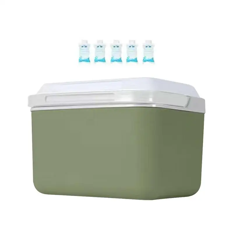 Glacière isotherme portable pour camping en plein air, glacière isolée, vacances, plage, 5L, E27