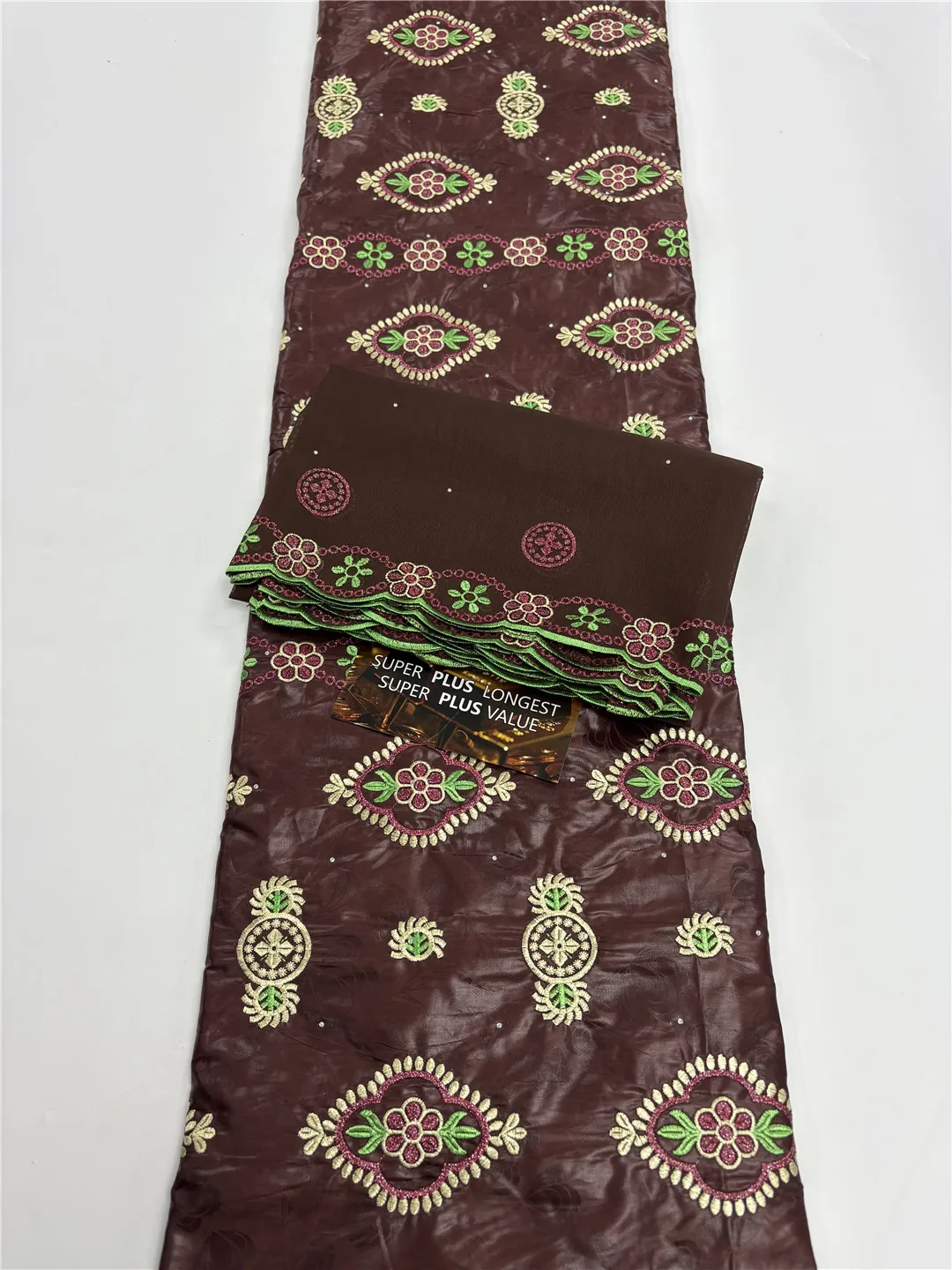 

Горячая распродажа: 5+2 ярда африканского вышитого жаккардового брокадного кружева Basin Riche из 100% хлопка для пошива одежды, артикул 15A80