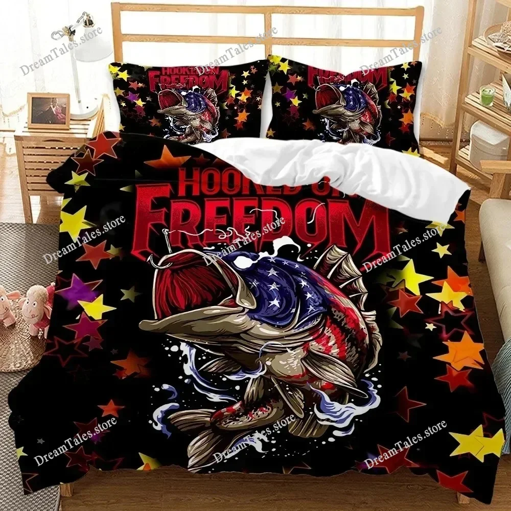 

Big Pike Fishing Hunting Bedding Set Single Twin Full Queen King Size Bed Set Aldult Kid Bedroom Duvetcover Sets Bed Sheet 20253
