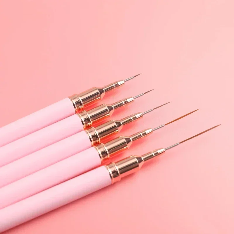 Nail Art Brushes Painting Manicure Brushes For Long Lines Fine Drawing Elongated Lines Striping Drawing Nail Art Liner Brushes