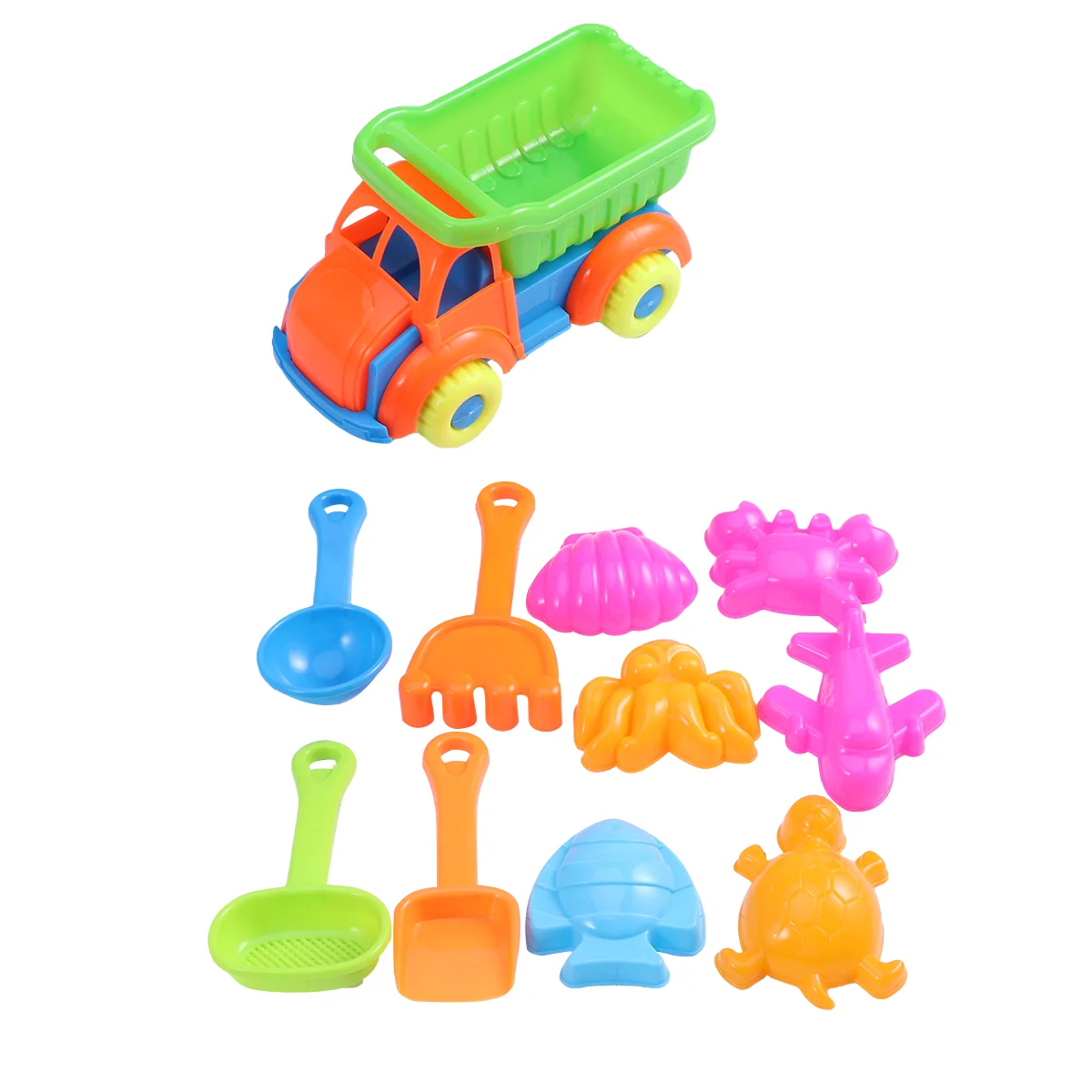11pcs Children Beach Toys Plastic Bathing Playing Sand Dredging Kids Beach Game Toy Set childern beach toy