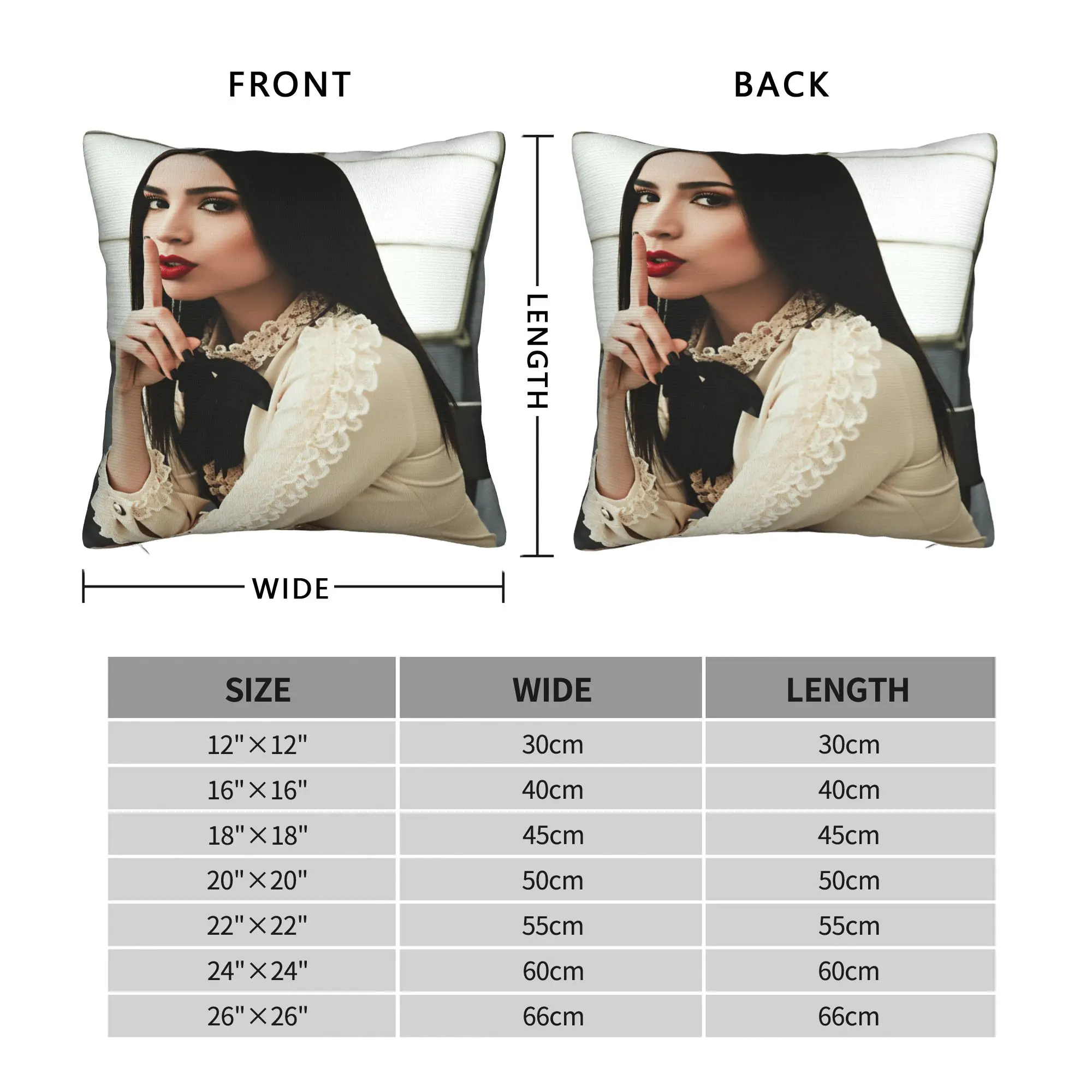 Actor S-Sofia C-Carson Pillow Cover  Design Cushion Cover Vintage Pillow Case For Sofa Home Decoration