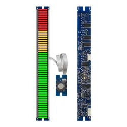 50seg 147mm LED-Bargraph-Modul Audio meter mit Peak-Hold-Funktion, Balken anzeige oder Punkt anzeige modus können eingestellt werden, 40g 10y 10r