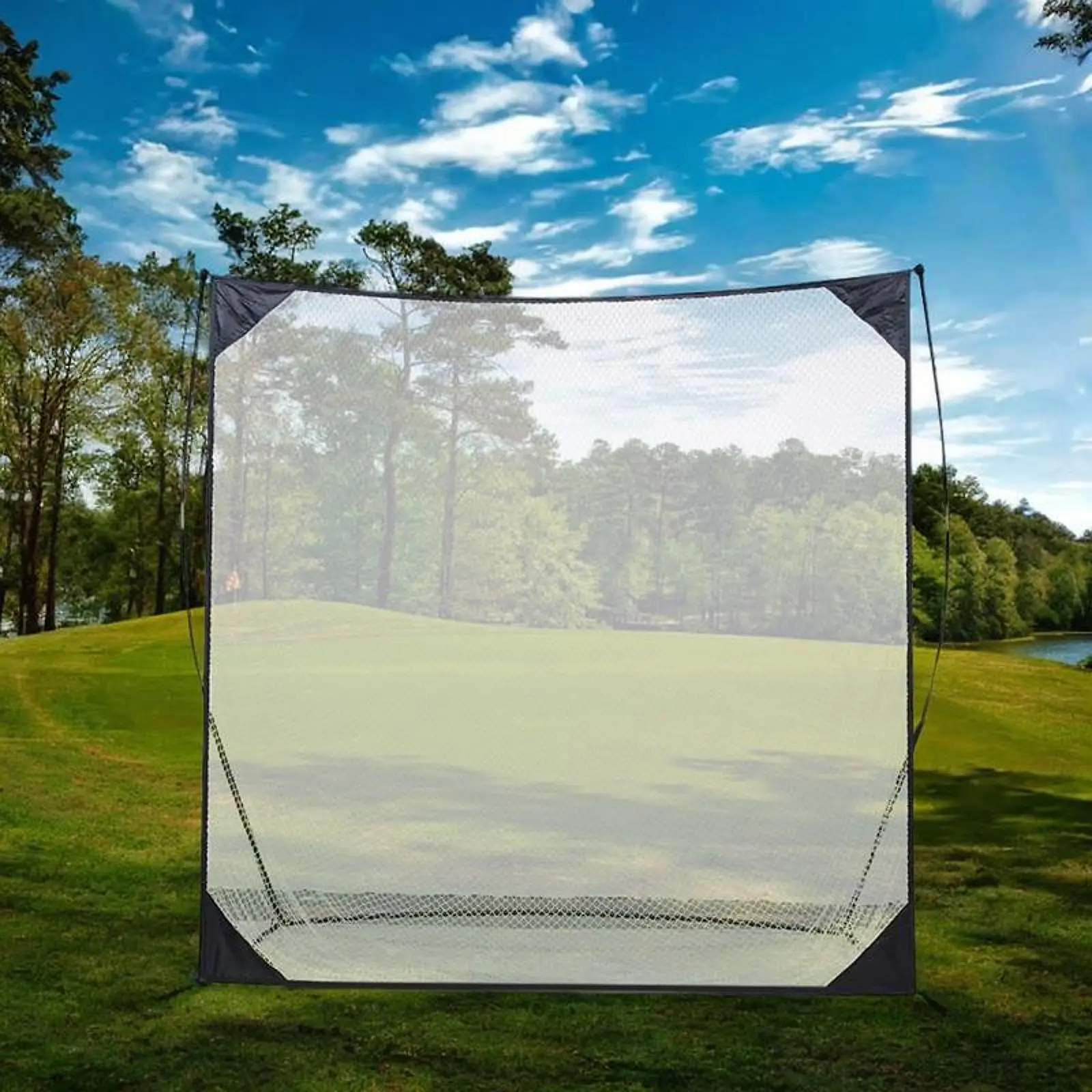 شبكة جولف للتدريب، سهلة التركيب، قابلة للطي ومتينة، مع حقيبة تخزين، للحديقة والخارجية