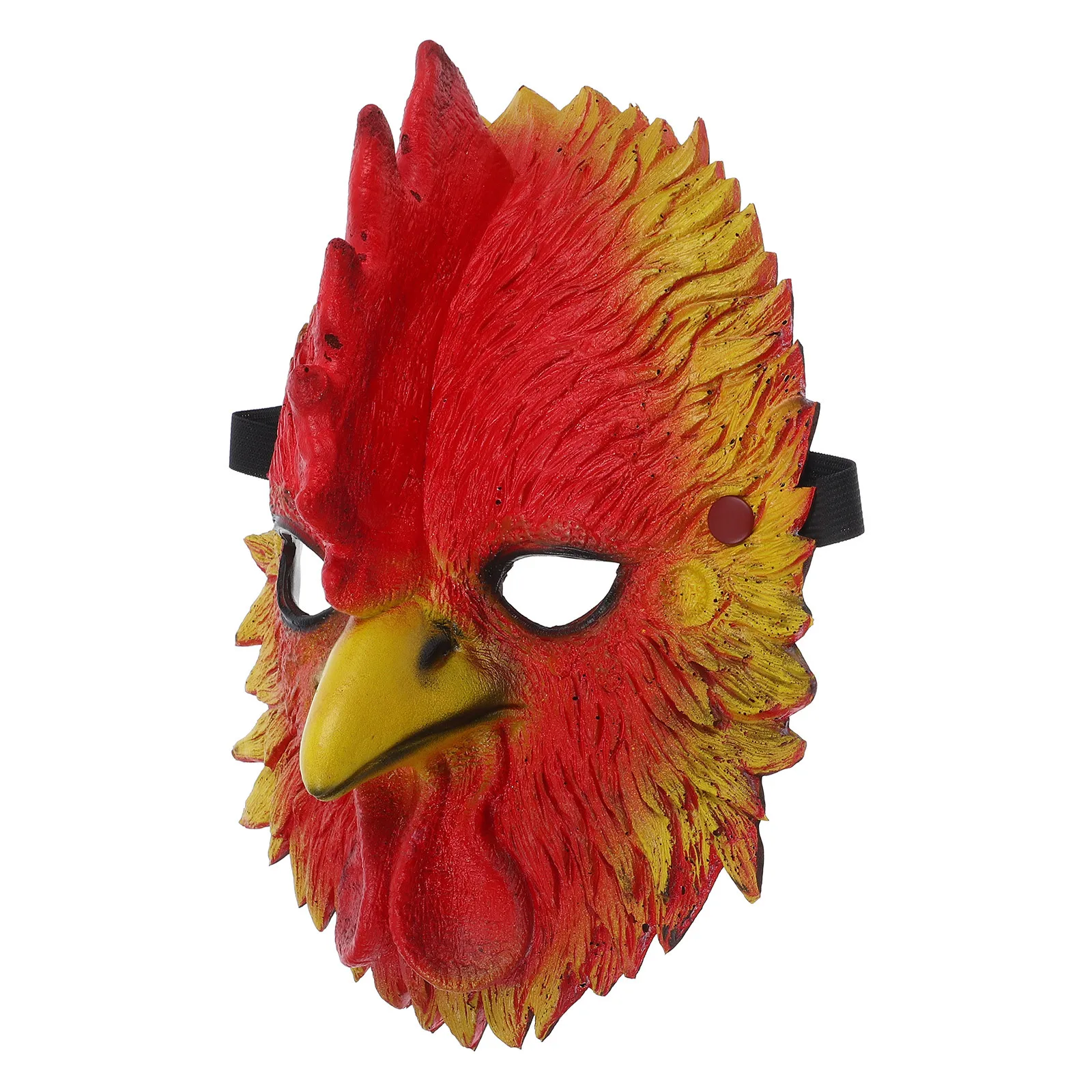 Máscara de galo cor brilhante pu cabeça de animal festa de halloween adereço traje assustador acessório máscara cosplay novidade decorativa