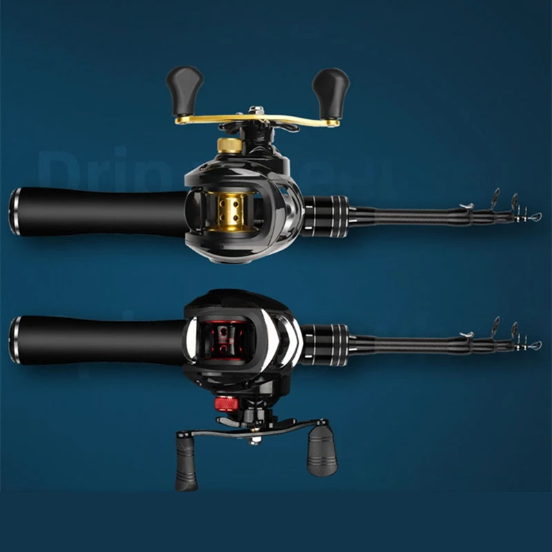 

【A12I】Mini Portable Carbon Telescopic Surf Rotary Fishing Rod Carbon Carp Travel Horse Mouth Rod Lua Ul Rod-F