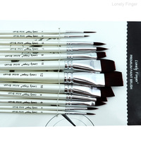 12PCS Face Paint Brushes, Artist Acrylic Paint Brush Set for Face Body Shoe Painting, Ideal for Cosplay Party Stage Makeup